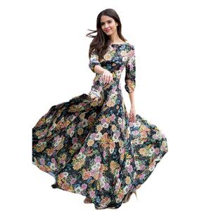 Yumi Kim Woodstock Floral Romantic Maxi Dress - Modest